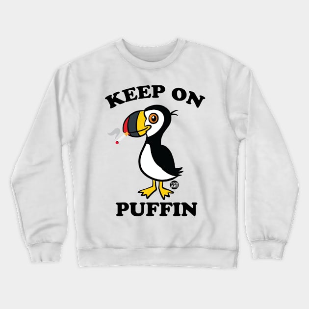 PUFFIN Crewneck Sweatshirt by toddgoldmanart